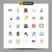 Universal Icon Symbols Group of 25 Modern Flat Colors of webcam cam syringe zoom liquid Editable Vector Design Elements