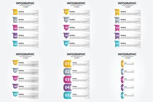 estas infografías vectoriales son ideales para publicidad en un folleto. volantes. o revista. vector