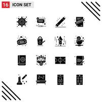 16 Creative Icons Modern Signs and Symbols of sale sign electric contract application Editable Vector Design Elements