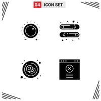 Pictogram Set of Simple Solid Glyphs of audio cancer level kids leukemia Editable Vector Design Elements