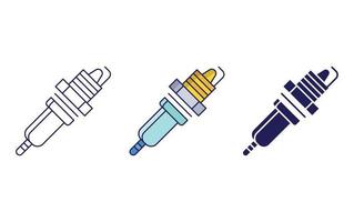 Spark plug icon vector