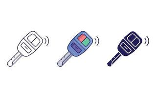 Car key icon vector