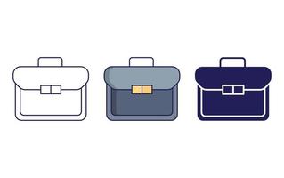 Office Briefcase icon vector