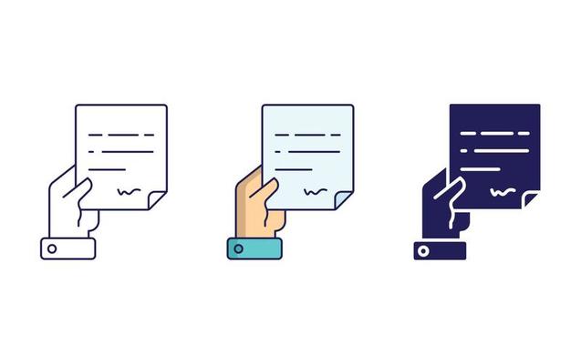 Contract agreement icon