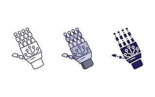 Robot Hand icon vector