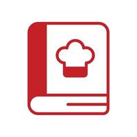 Chef Book Vector Solid Icon. EPS 10 FIle