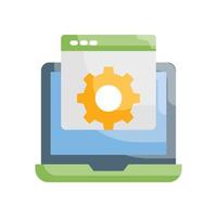 Web Setting Vector Icon Design Development flat EPS 10 file