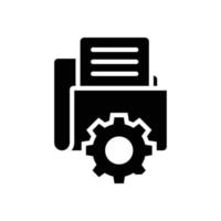 Data Management Vector Icon Design Development Glyph  EPS 10 file