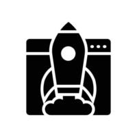 Website Startup Vector Icon Design Development Glyph  EPS 10 file