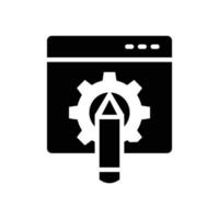 Development Vector Icon Design Development Glyph  EPS 10 file