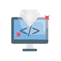 Programming Vector Icon Design Development flat EPS 10 file