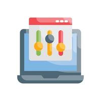 Admin Panel Vector Icon Design Development flat EPS 10 file