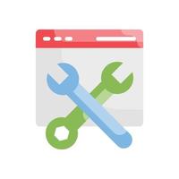 Maintenance Vector Icon Design Development flat EPS 10 file