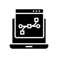 Web Design Vector Icon Design Development Glyph  EPS 10 file