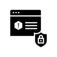 Web Security Vector Icon Design Development Glyph  EPS 10 file