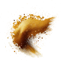 Golden Glitter Paint Splash Isolated png