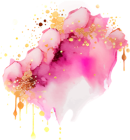 Pink Watercolor Paint Splash Isolated png