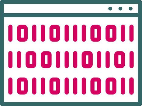 Binary Code Vector Icon