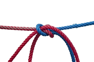 Red and blue rope on a transparent background png