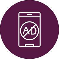 Ad Blocker Vector Icon