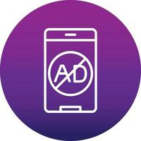 Ad Blocker Vector Icon