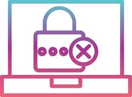 Wrong Password Vector Icon