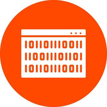 Binary Code Vector Icon