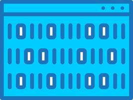 Binary Code Vector Icon