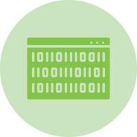 Binary Code Vector Icon