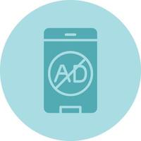 Ad Blocker Vector Icon