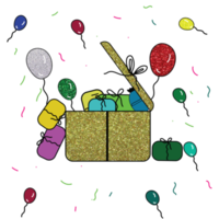 gift box giltters png