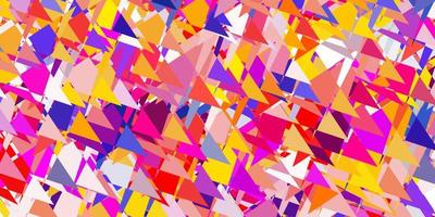 Light multicolor vector background with triangles.