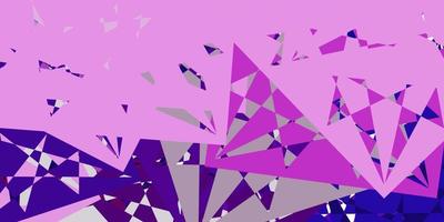 Light Pink vector backdrop with triangles, lines.