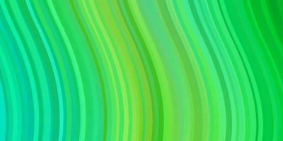 Light Blue, Green vector background with curves.