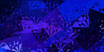 Dark Pink, Blue vector backdrop with chaotic shapes.