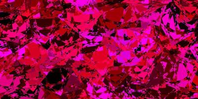 Dark Pink vector texture with random triangles.