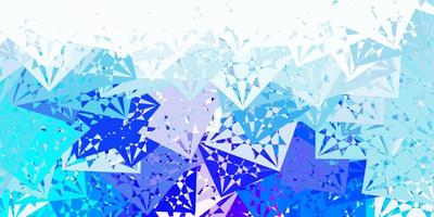 Light Pink, Blue vector background with triangles.