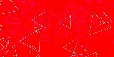 Dark Pink, Red vector template with triangle shapes.