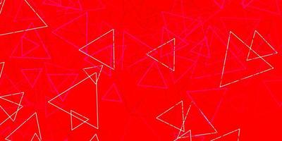 Dark Pink, Red vector template with triangle shapes.