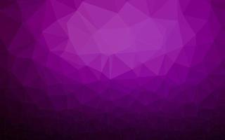 Dark Purple vector shining triangular pattern.