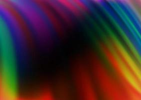 Dark Multicolor, Rainbow vector pattern with liquid shapes.