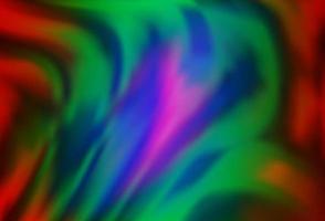 Plantilla de vector de arco iris multicolor oscuro con líneas abstractas.
