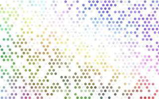 Light Multicolor, Rainbow vector texture with colorful hexagons.