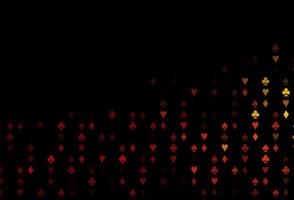 Dark Orange vector layout with elements of cards.