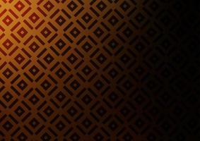 Dark Orange vector pattern with lines, rectangles.