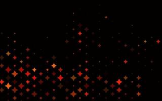 Light Orange vector background with colored stars.