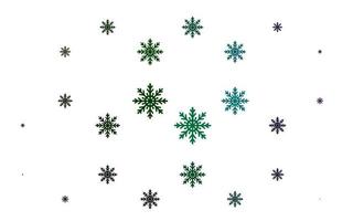 Light Multicolor, Rainbow vector template with ice snowflakes.