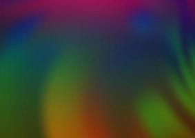 Dark Multicolor, Rainbow vector blurred shine abstract pattern.