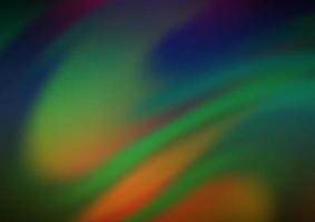 Dark Multicolor, Rainbow vector blurred bright pattern.