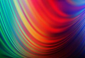 Dark Multicolor, Rainbow vector template with lines, ovals.